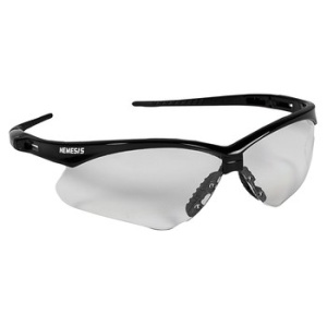 Nemesis Clear Lens Safety Glasses, MOQ 12 #25676-Logo (Logo Included)
