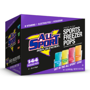 All Sport Freezer Pops, Variety, 144/CS, #10121804