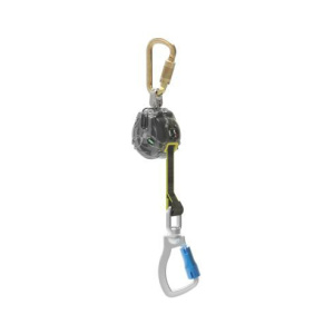 V-TEC Mini PFL, 6' (1.8m), single-leg, aluminum swivel carabiner, steel carabiner (top), 1/EA #63011-00C