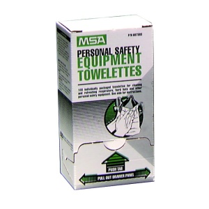 Non-alcohol respirator wipes, 100/Bx, #697383