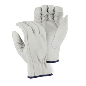 Industrial Grade Cowhide, Keystone Thumb, Drivers Glove, 1 DZ, #2510B-Logo (Logo Included)