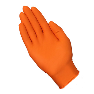 CATCH Orange Nitrile Powder Free Textured Gloves, 1/BX, #CAT45