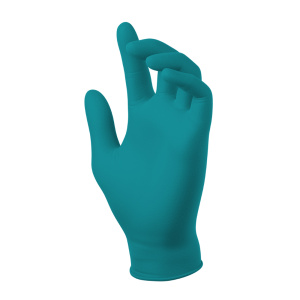PowerForm Nitrile Exam Gloves with EcoTek, Teal,1/BX, #PF-95TL