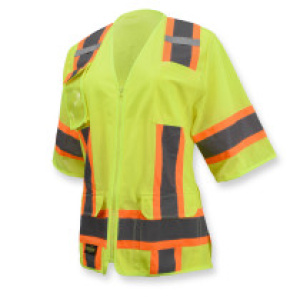 Surveyor Type R Class 3 Women's Safety Vest, 1/EA, #SV63W-Logo (Logo Included)