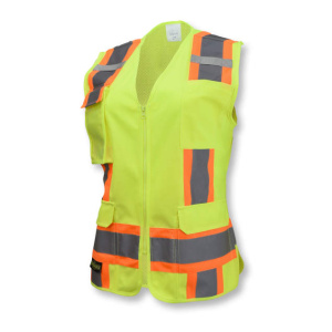 Surveyor Type R Class 2 Women's Safety Vest, 1/EA, #SV6W-Logo (Logo Included)