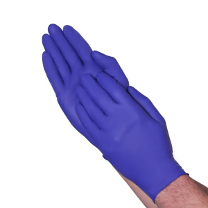 VGuard 5 mil Blue Nitrile Exam Glove 100/BX #A16A1