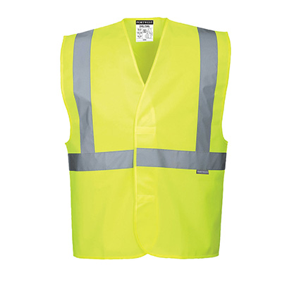 Hi-Vis Band and Brace Vest Yellow/Orange #C472-Logo (Logo Included) - Image 3