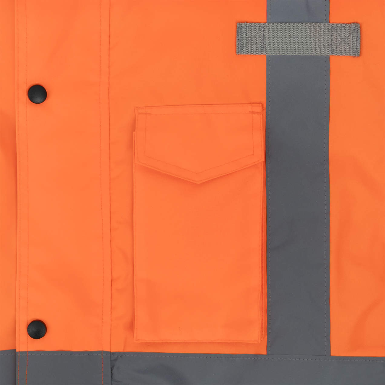Class 3 Economy Parka with Quilted Lining - Hi-Vis Orange / Black #SJ411QB-3ZOS-Logo (Logo Included) - Image 4