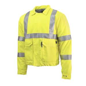 High Visibility FR Jacket with FR InsulAir® Quilted Lining - Fluorescent Yellow #VM7JBL3FY-3X