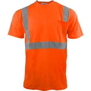 Hi Vix Tee, Safety Orange T-Shirt, 1 EA #1805-O-Logo (Logo Included)