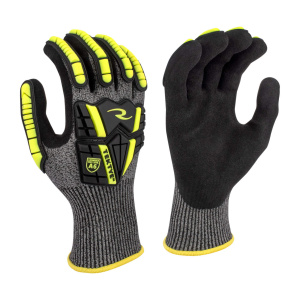 Radians TEKTYE® A6 Impact Work Glove,Black / Gray, 1 DZ, #RWG723