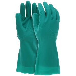 Nitri-Chem™ Unlined Green Nitrile Gloves, Large, 1 DZ #5309