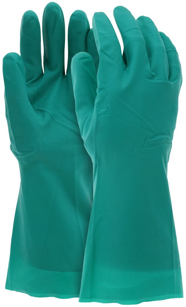 Nitri-Chem™ Unlined Green Nitrile Gloves, Large, 1 DZ #5309