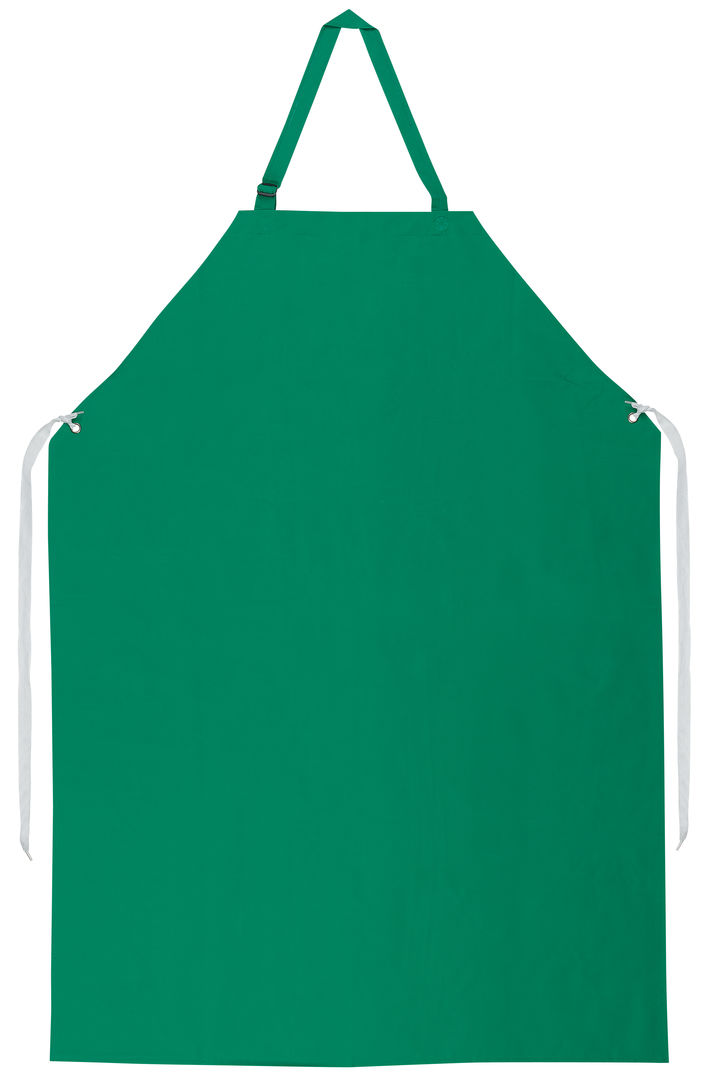 Green PVC on Polyester Apron, 1EA #368R5