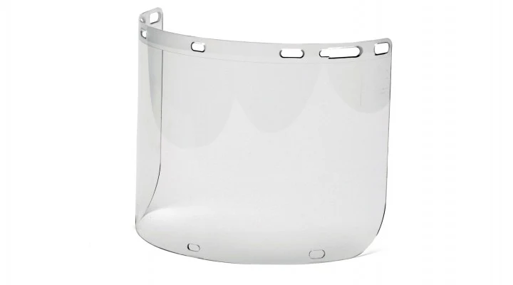 Cylinder Polycarbonate Face Shield with Slots for Chin Cup, 1 EA #S1210CC