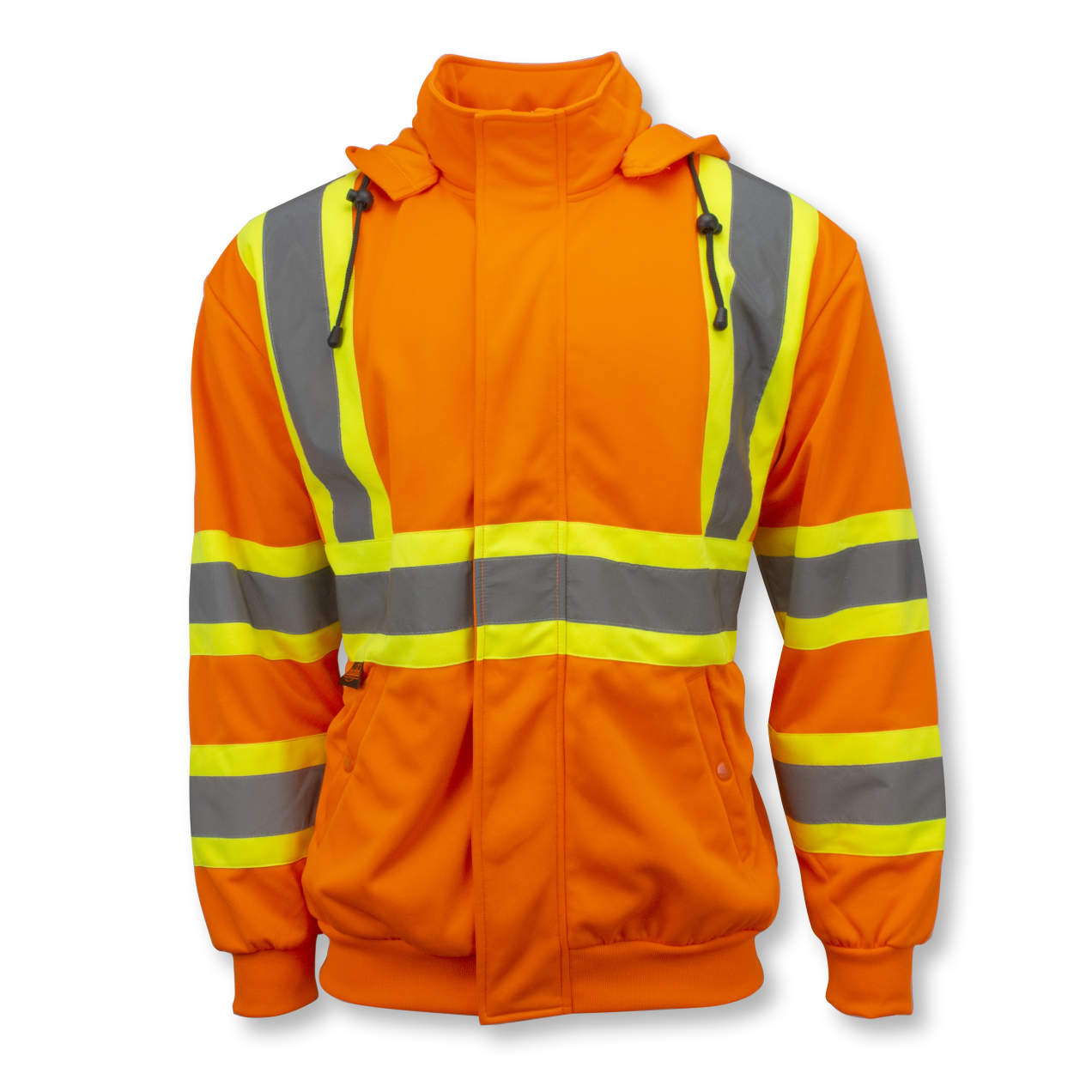 High Neck Zip Front X-Back Hooded Sweatshirt, 1 EA #SW01X-2 - Image 3