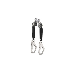 V-TEC WEB PFL, 6', twin-leg, 36CL small snaphook, twin link aluminum triple action carabiner (top), 1/EA #VTOHW-012-RF-A