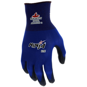 Ninja® Lite Work Gloves - 18 Gauge Blue Nylon Shell, 1 DZ #N9696