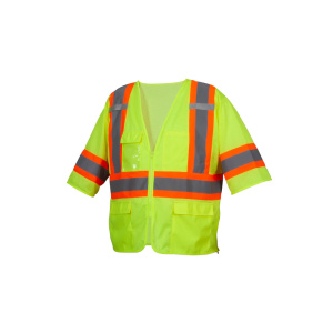 RVZ36 Series Class 3 Mesh Surveyor - Lime - Vest, 1 EA #RVZ3610