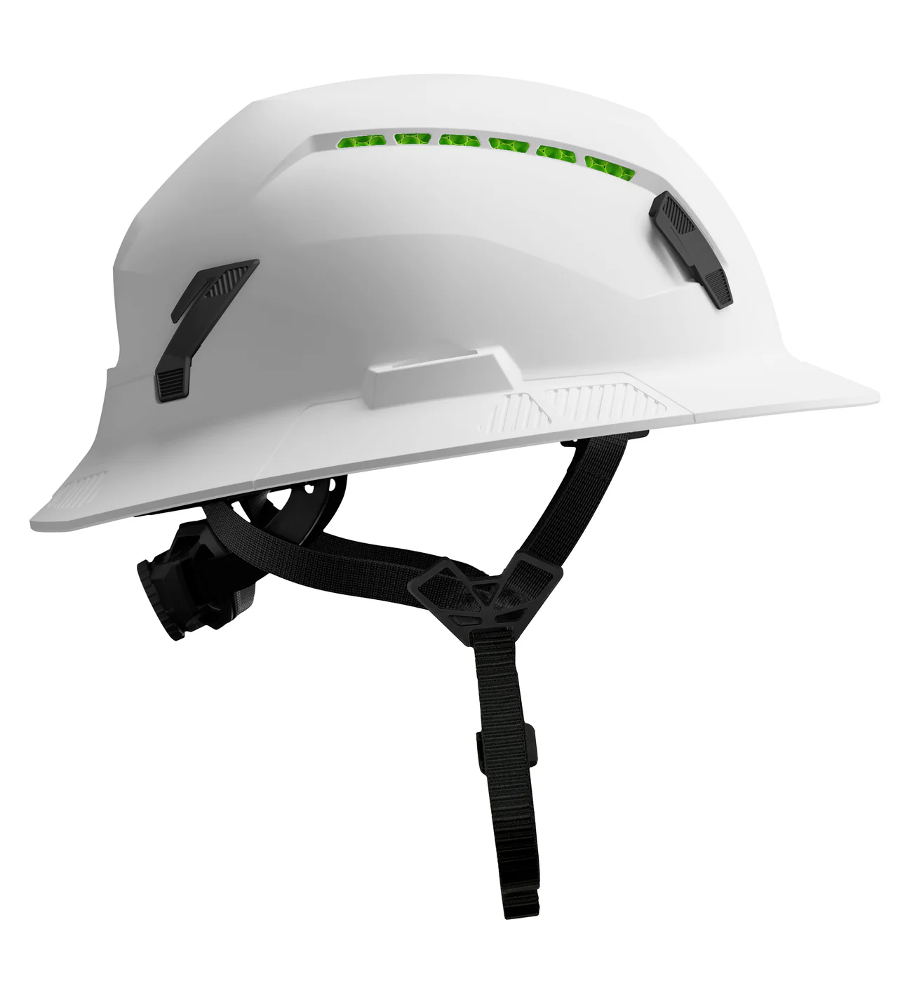 SHK-1 Full Brim Vented, White, 1/EA #SHK1-FB-CW - Image 4