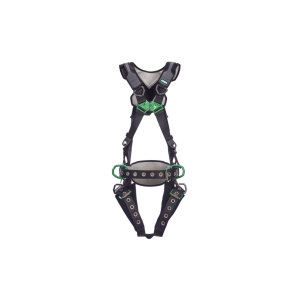 V-FLEX Harness, Construction, Extra Small, Back D-Ring, Chest D-Ring, Hip D-Rings, Quick Connect Leg Straps, 1/EA #10211342