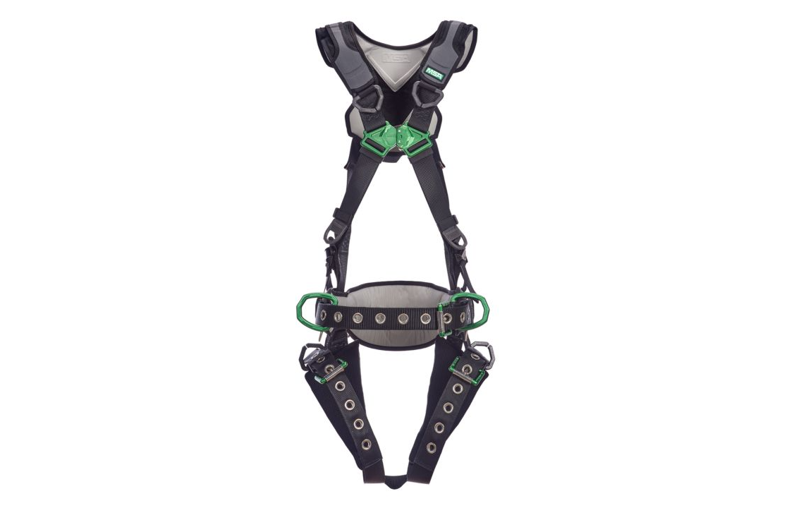 V-FLEX Harness, Construction, Extra Small, Back D-Ring, Chest D-Ring, Hip D-Rings, Quick Connect Leg Straps, 1/EA #10211342