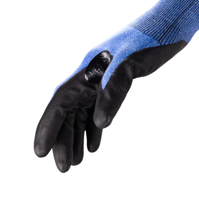 Helix 21g A4 HPPE/Steel knit with Ultra Thin Foam Nitrile Palm Coating, MOQ 12 #3025 - Image 3