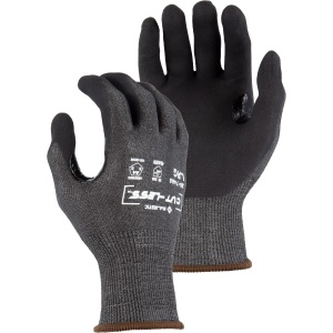 Cut-Less Korplex Glove with Foam Nitrile Palm, 18g, ANSI A4, MOQ 12  #35-7465