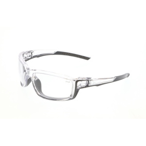 Swagger SR4 Series Safety Glasses - Permanently Injected Soft TPR - Dielectric- No Metal Pieces- Clear AntiFog Lens, MOQ 12 #SR410PF