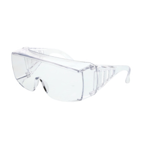 98 Series Safety Glasses - Uncoated - Spatula Temples- Dielectric, Clear Lens, MOQ 12 #9800
