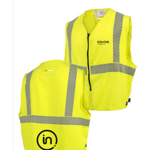 5.7 oz Class 2 AR/FR Vest with Segmented Reflective Tape, Hi-Vis Green, 1 EA #SV99A-2SZGSFR-(M-XL)-LOGO-ITK (Intertek Logo Included)