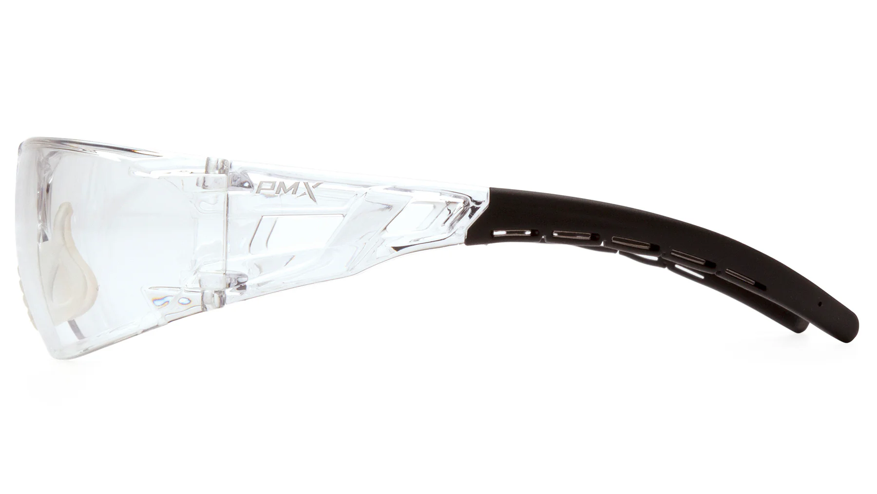 Fyxate Safety Glasses - Clear Lens - H2X AntiFog, Dielectric. Rubber temple tips and nosepiece. Single wraparound lens.MOQ 12 #SB10210ST - Image 3